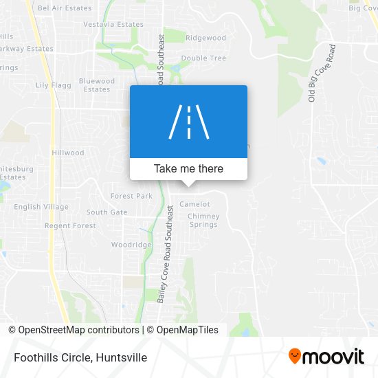 Mapa de Foothills Circle