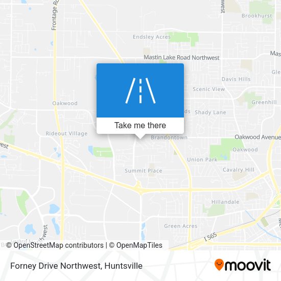 Forney Drive Northwest map