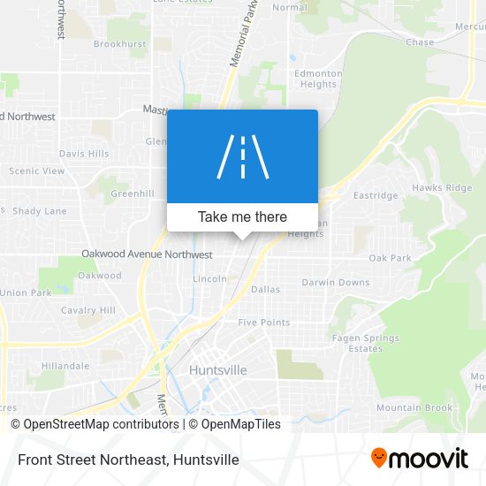 Front Street Northeast map