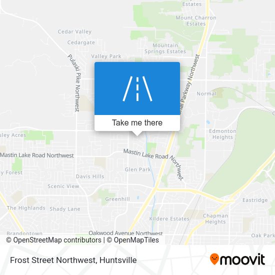 Frost Street Northwest map