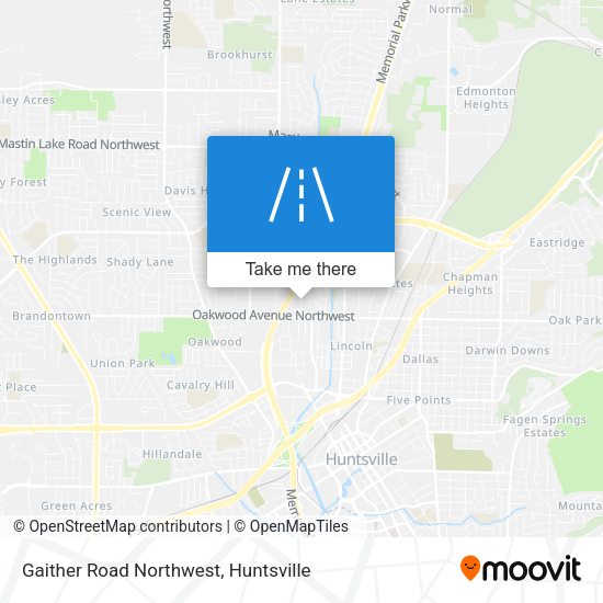 Gaither Road Northwest map