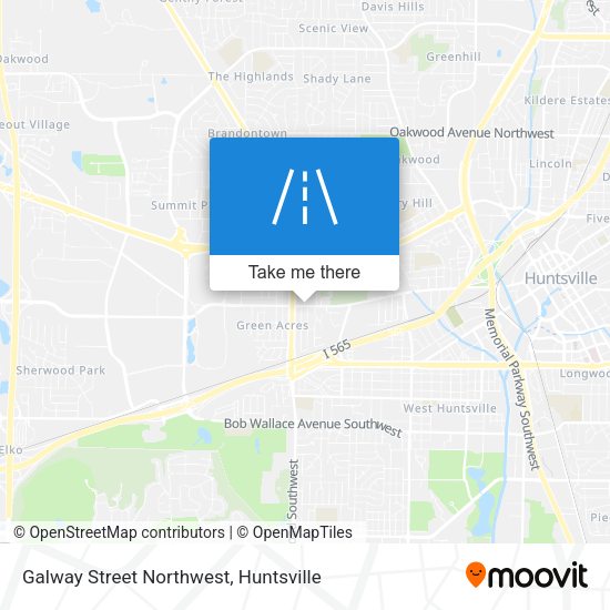 Mapa de Galway Street Northwest