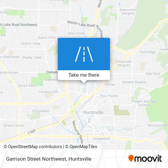 Garrison Street Northwest map