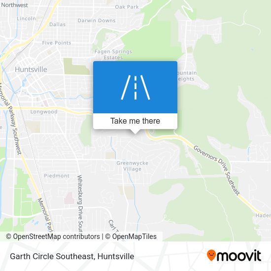Garth Circle Southeast map