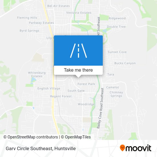 Garv Circle Southeast map