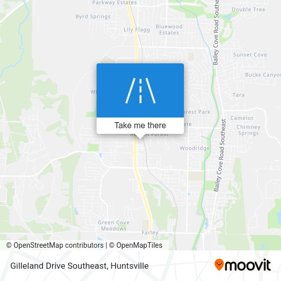 Gilleland Drive Southeast map