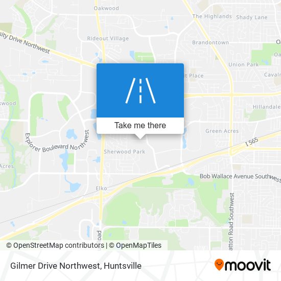 Mapa de Gilmer Drive Northwest