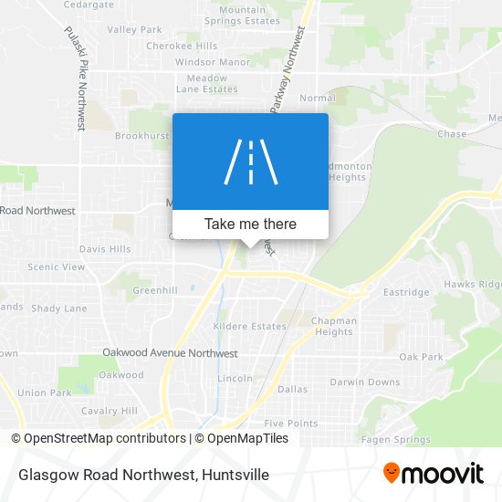 Mapa de Glasgow Road Northwest