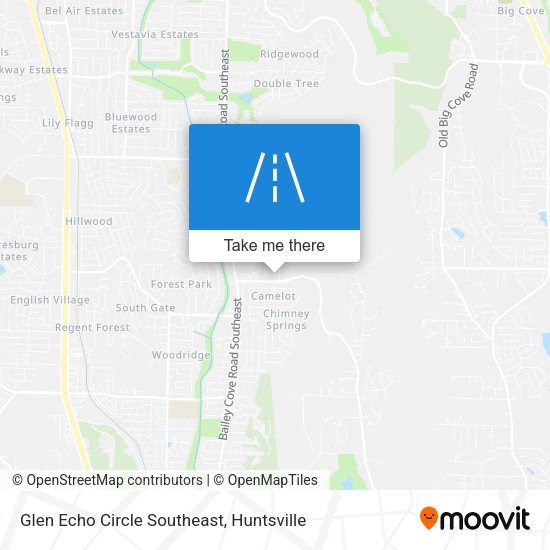 Glen Echo Circle Southeast map