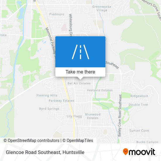 Mapa de Glencoe Road Southeast
