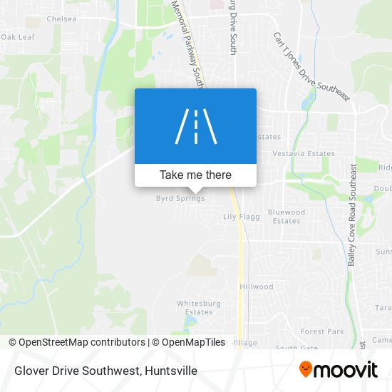 Mapa de Glover Drive Southwest