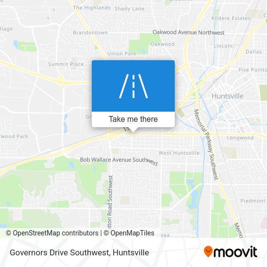 Governors Drive Southwest map