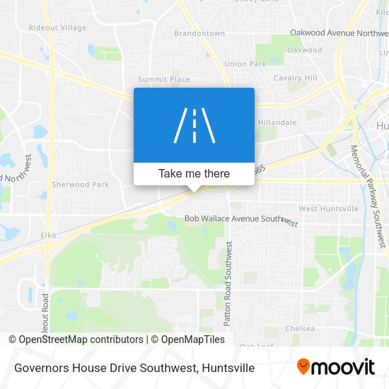 Governors House Drive Southwest map