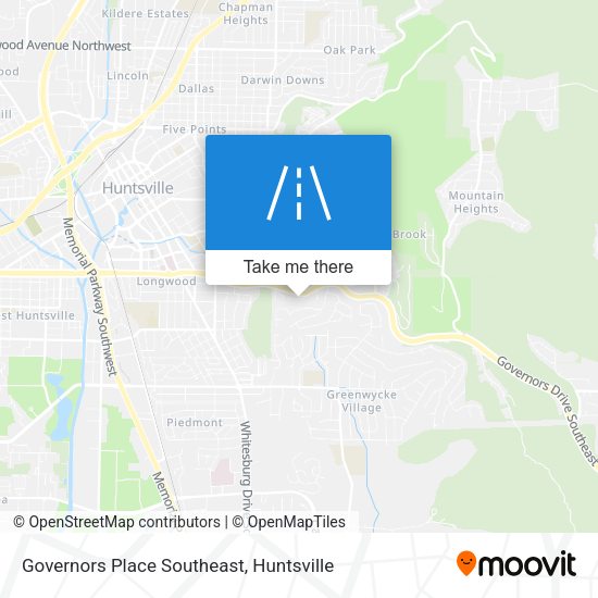 Mapa de Governors Place Southeast