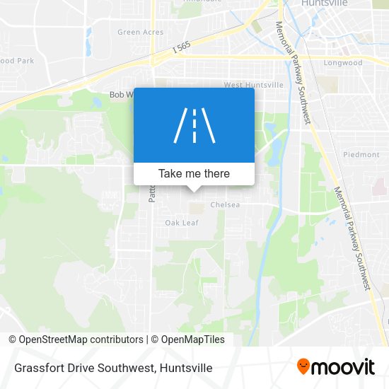 Grassfort Drive Southwest map