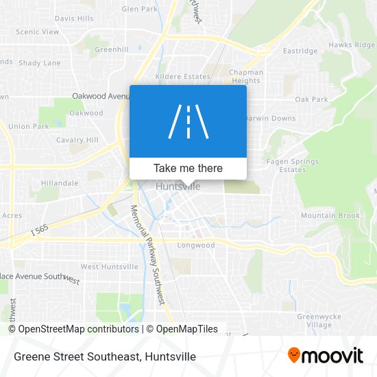 Greene Street Southeast map