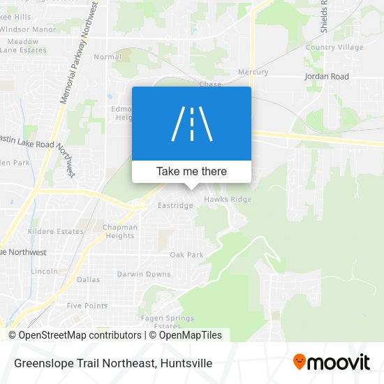 Mapa de Greenslope Trail Northeast