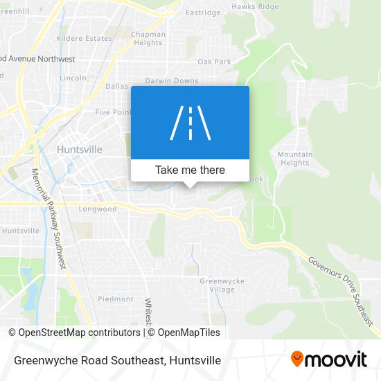 Greenwyche Road Southeast map