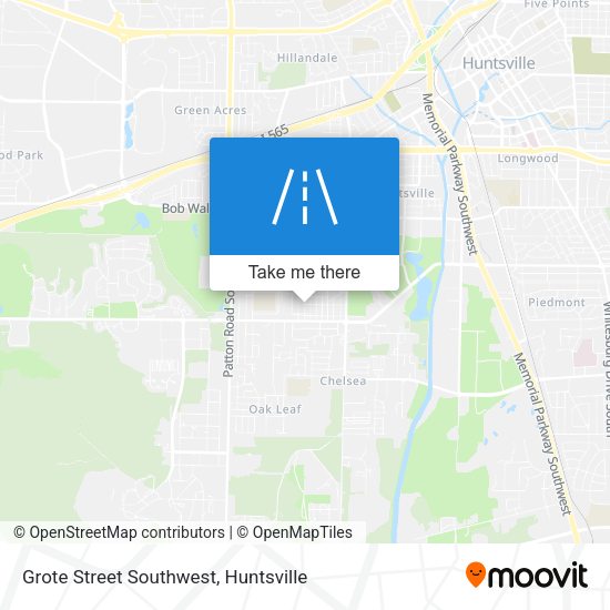 Grote Street Southwest map