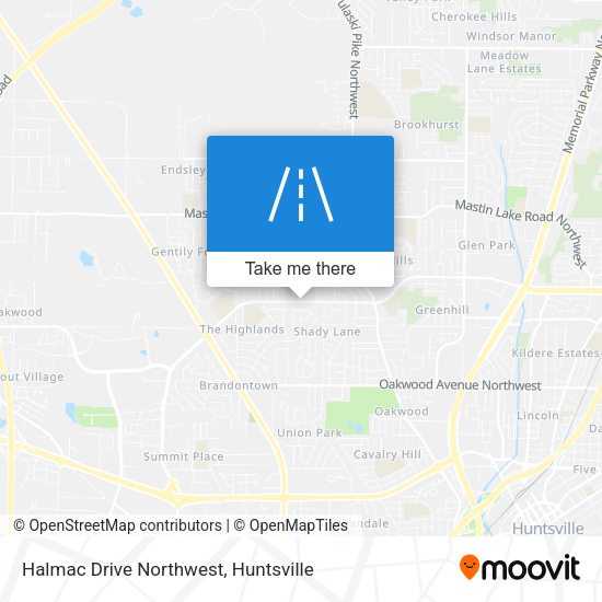 Halmac Drive Northwest map