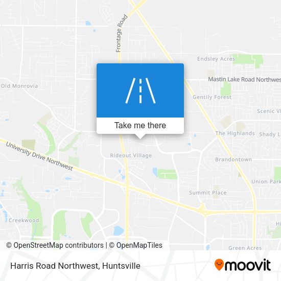 Harris Road Northwest map