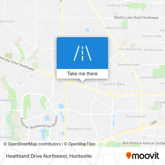 Mapa de Heathland Drive Northwest