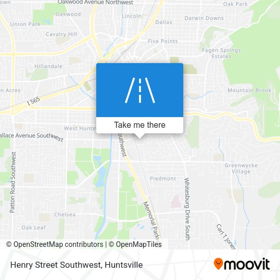 Henry Street Southwest map