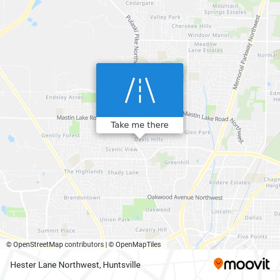 Mapa de Hester Lane Northwest