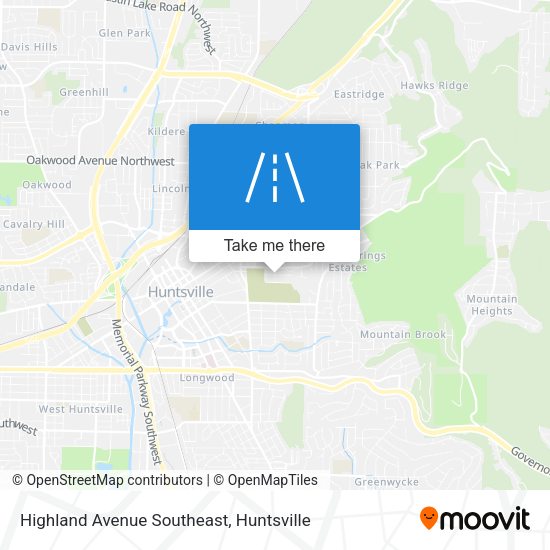 Highland Avenue Southeast map
