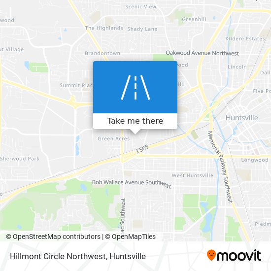 Mapa de Hillmont Circle Northwest