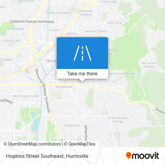 Mapa de Hopkins Street Southeast