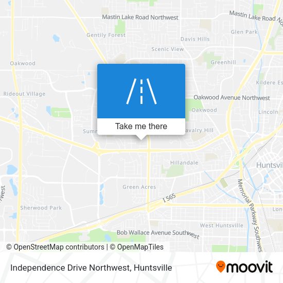 Independence Drive Northwest map