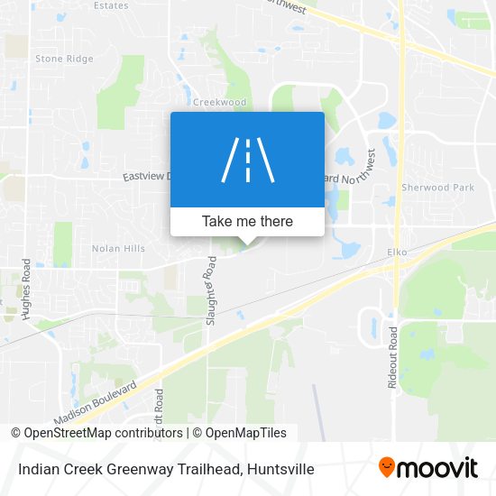 Mapa de Indian Creek Greenway Trailhead