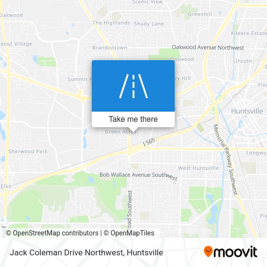 Mapa de Jack Coleman Drive Northwest