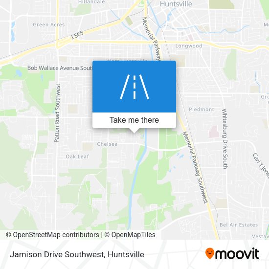 Mapa de Jamison Drive Southwest