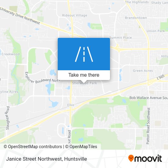 Janice Street Northwest map