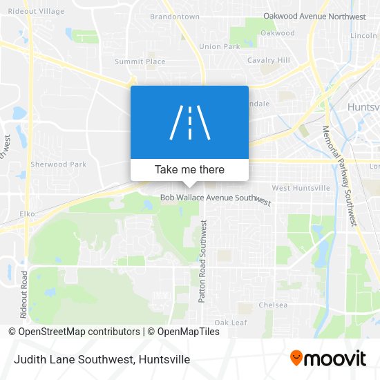 Mapa de Judith Lane Southwest