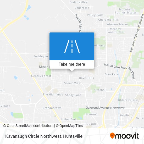 Mapa de Kavanaugh Circle Northwest