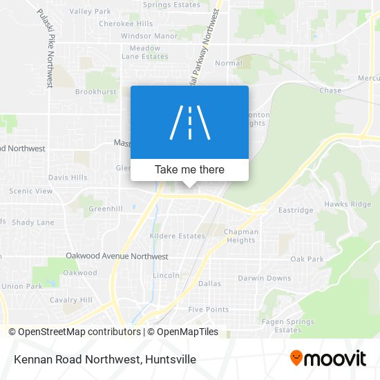 Kennan Road Northwest map