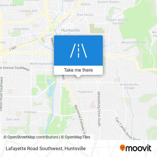 Mapa de Lafayette Road Southwest