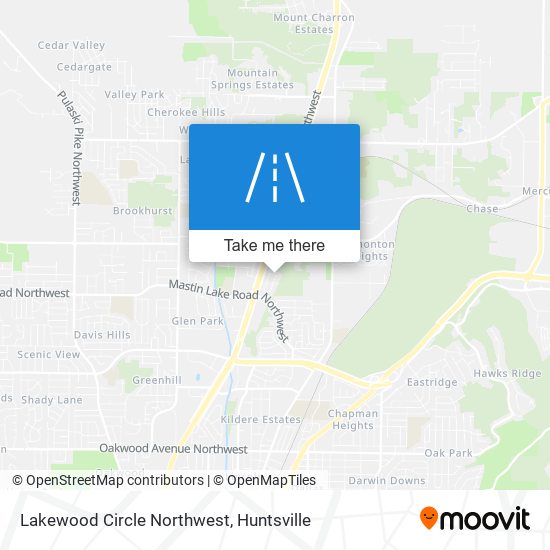 Mapa de Lakewood Circle Northwest