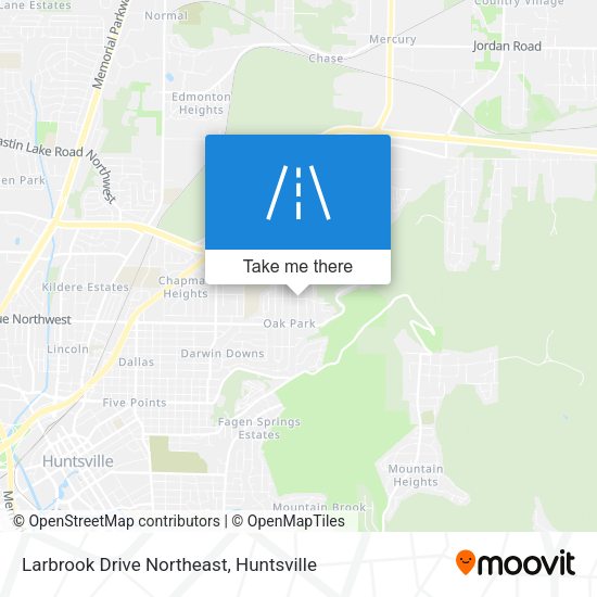 Larbrook Drive Northeast map