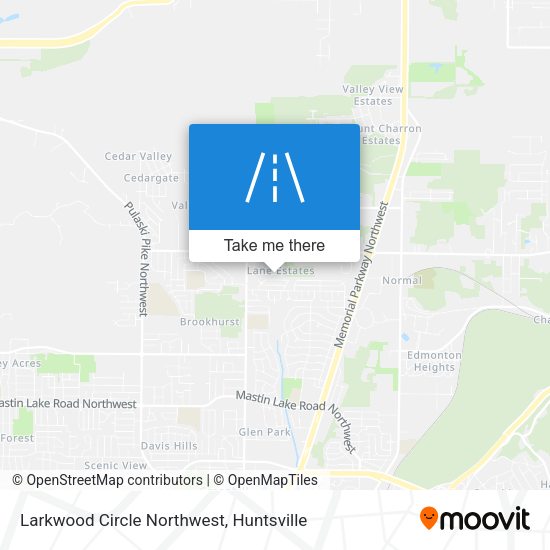 Larkwood Circle Northwest map