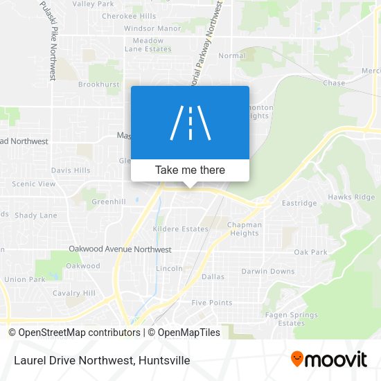 Mapa de Laurel Drive Northwest