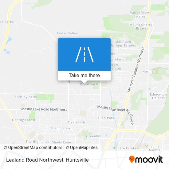 Mapa de Lealand Road Northwest