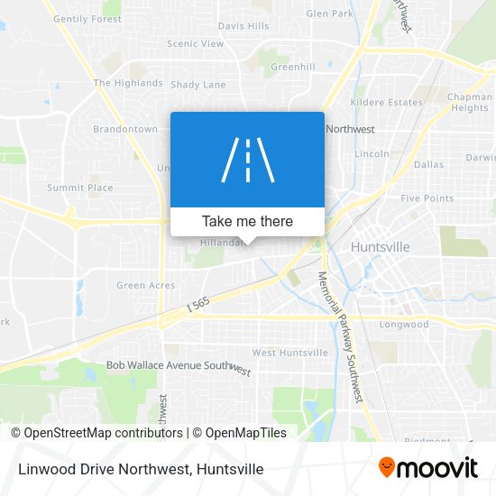 Linwood Drive Northwest map