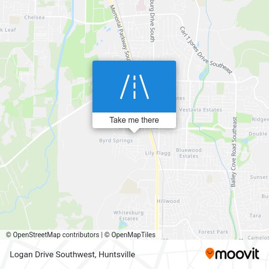 Logan Drive Southwest map