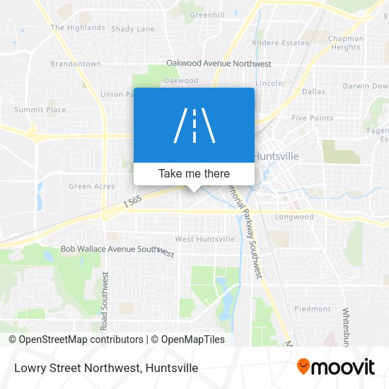 Lowry Street Northwest map