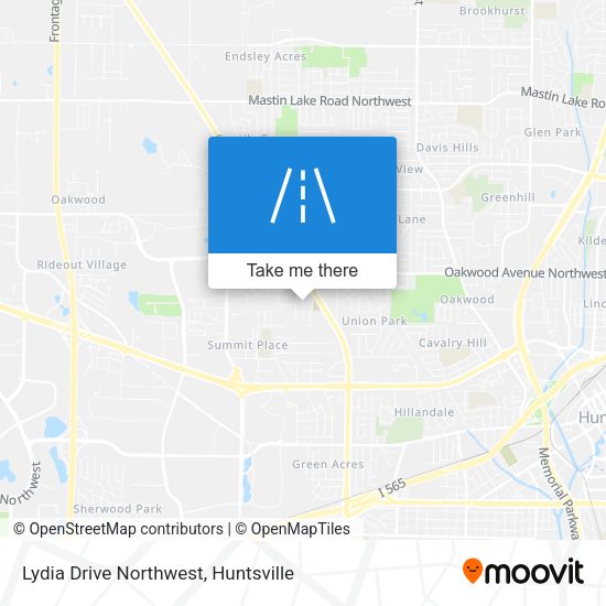Lydia Drive Northwest map