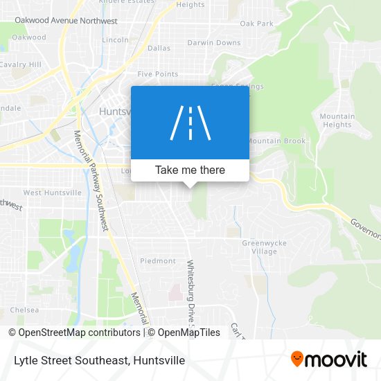 Mapa de Lytle Street Southeast